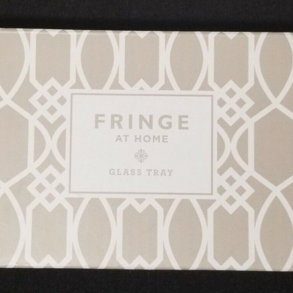 NEW Fringe at Home "Friendship" Glass Tray 8" x 3 1/2" - Picture 3 of 5
